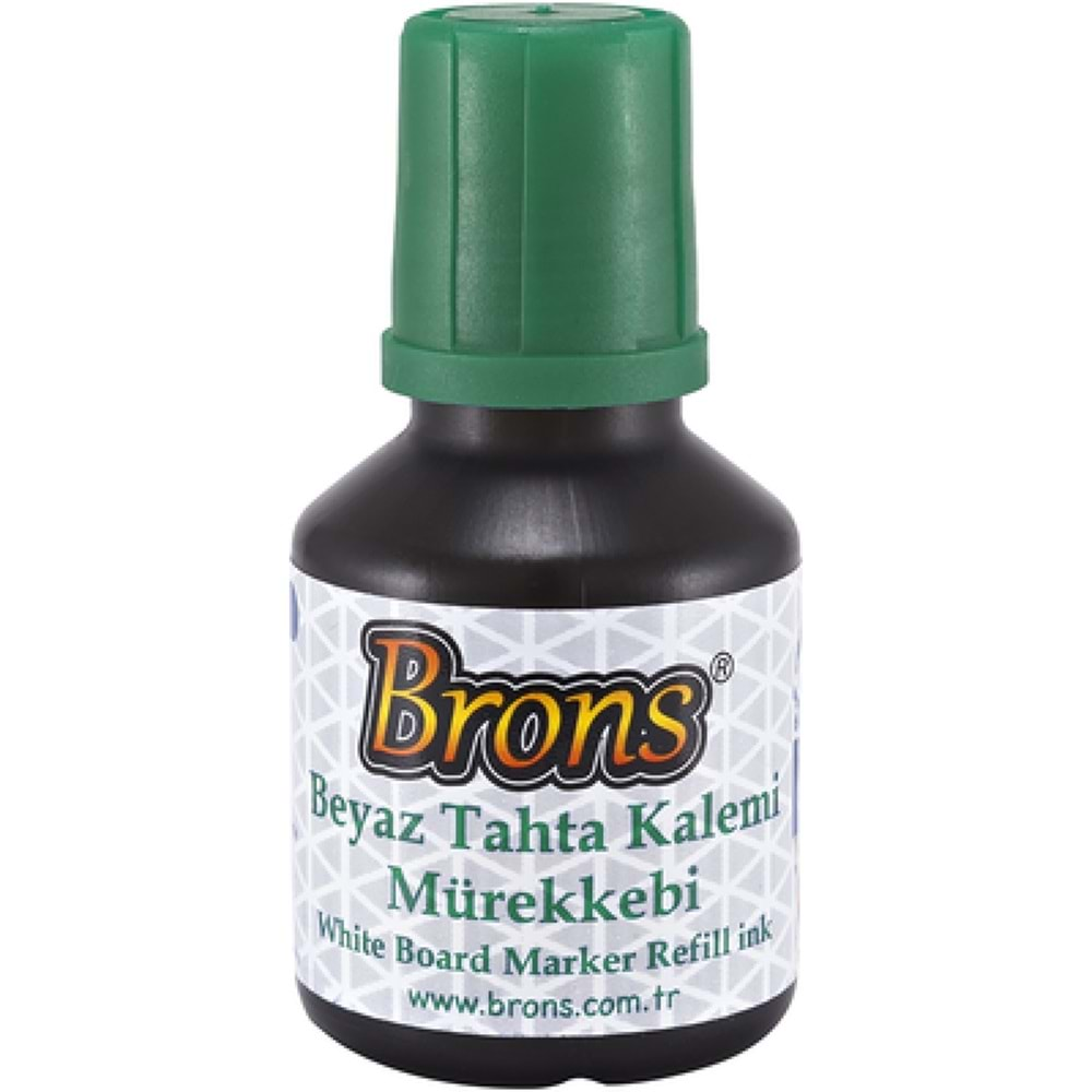 BRONS BOARD MARKER TAHTA KALEMİ MÜREKKEBİ YEŞİL 30 CC-BR-362