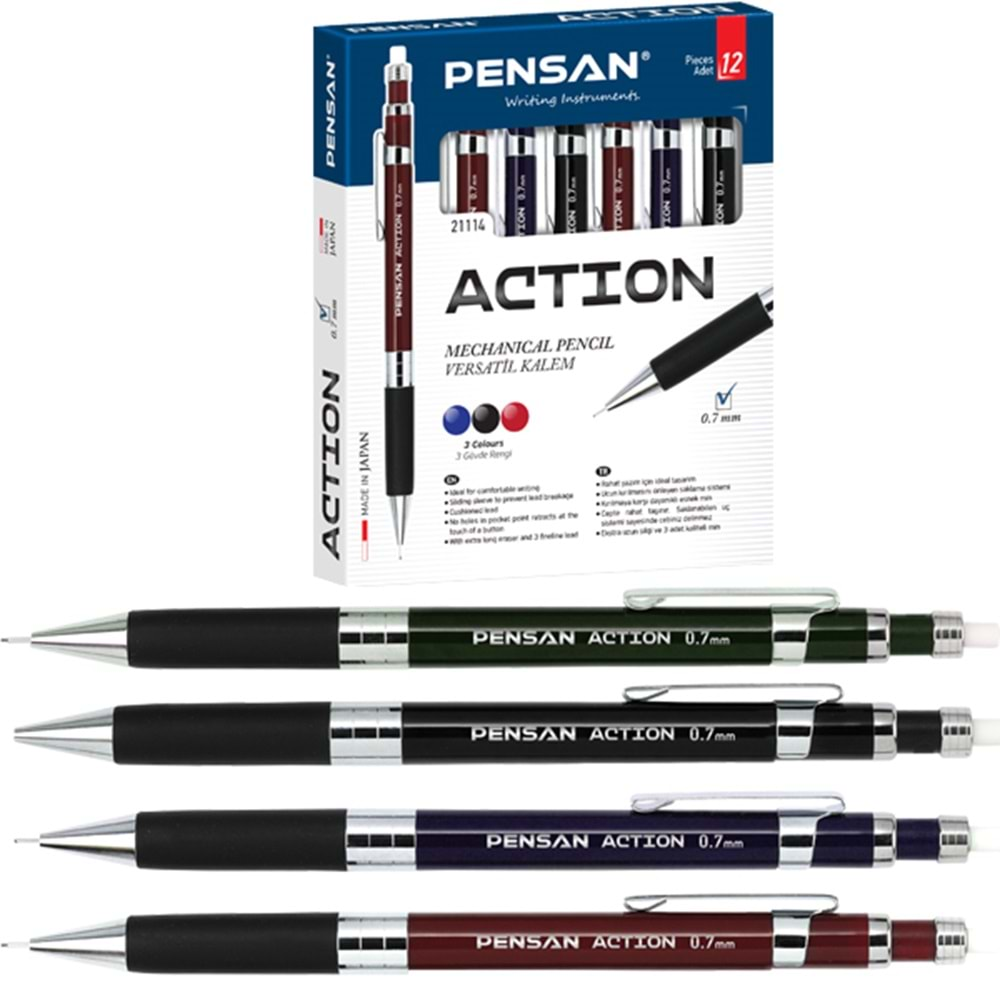 PENSAN ACTION 0.7 UÇLU VERSATİL KALEM