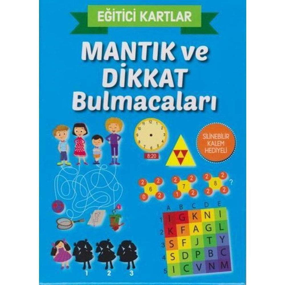 EĞİTİCİ KARTALAR-MANTIK VE DİKKAT BULMACALARI-TELESKOP POPÜLER BİLİM