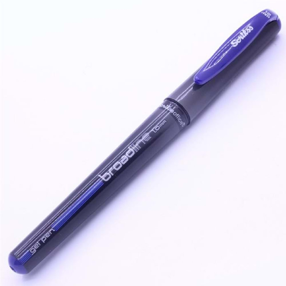 SCRİKSS BROADLİNE JEL PEN İMZA KALEMİ 1.0 MM MAVİ