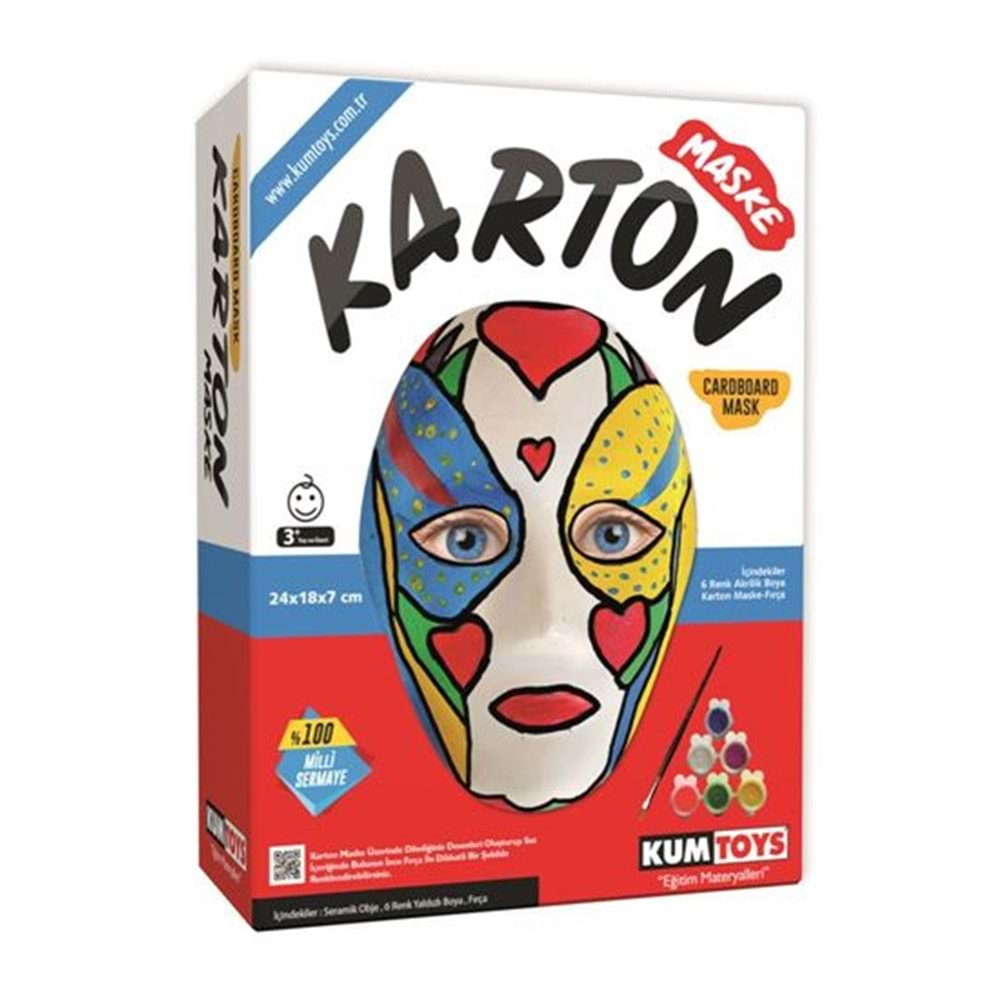 KUMTOYS KARTON MASKE SETİ