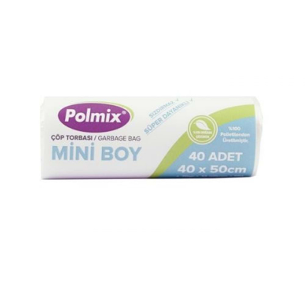 POLMİX ÇÖP POŞETİ MİNİ 40X50 40LI-231029