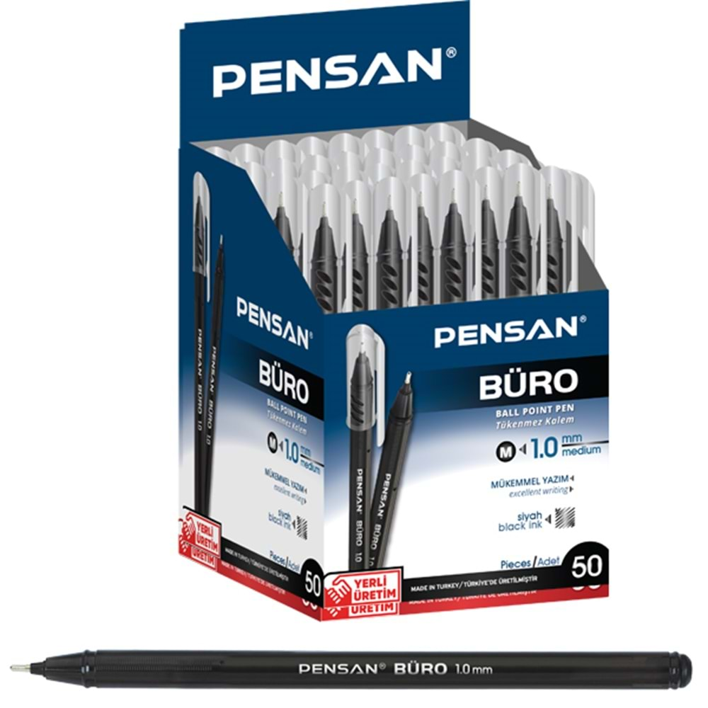 PENSAN BURO TÜKENMEZ KALEM BURO 1.0 MM SİYAH-2270