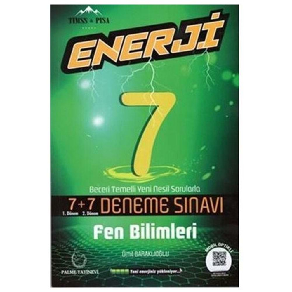 PALME 7.SINIF ENERJİ 7+7 FEN BİLİMLERİ DENEME SINAVI