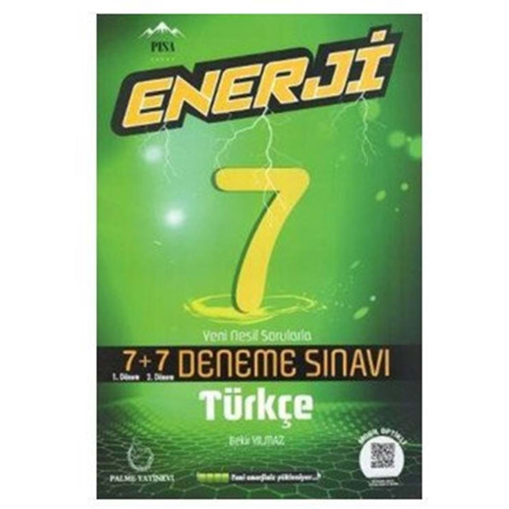 PALME 7.SINIF ENERJİ 7+7 TÜRKÇE DENEME SINAVI