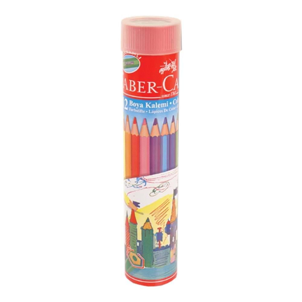 FABER CASTELL 12 RENK TÜPLÜ TAM BOY KURUBOYA