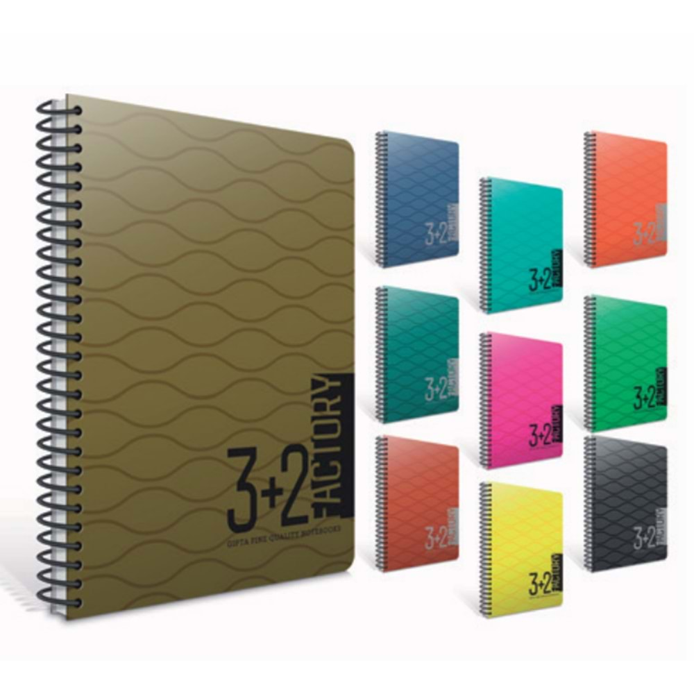 GIPTA FACTORY SEPERATÖRLÜ 3+2 150 YAPRAK DEFTER 1407