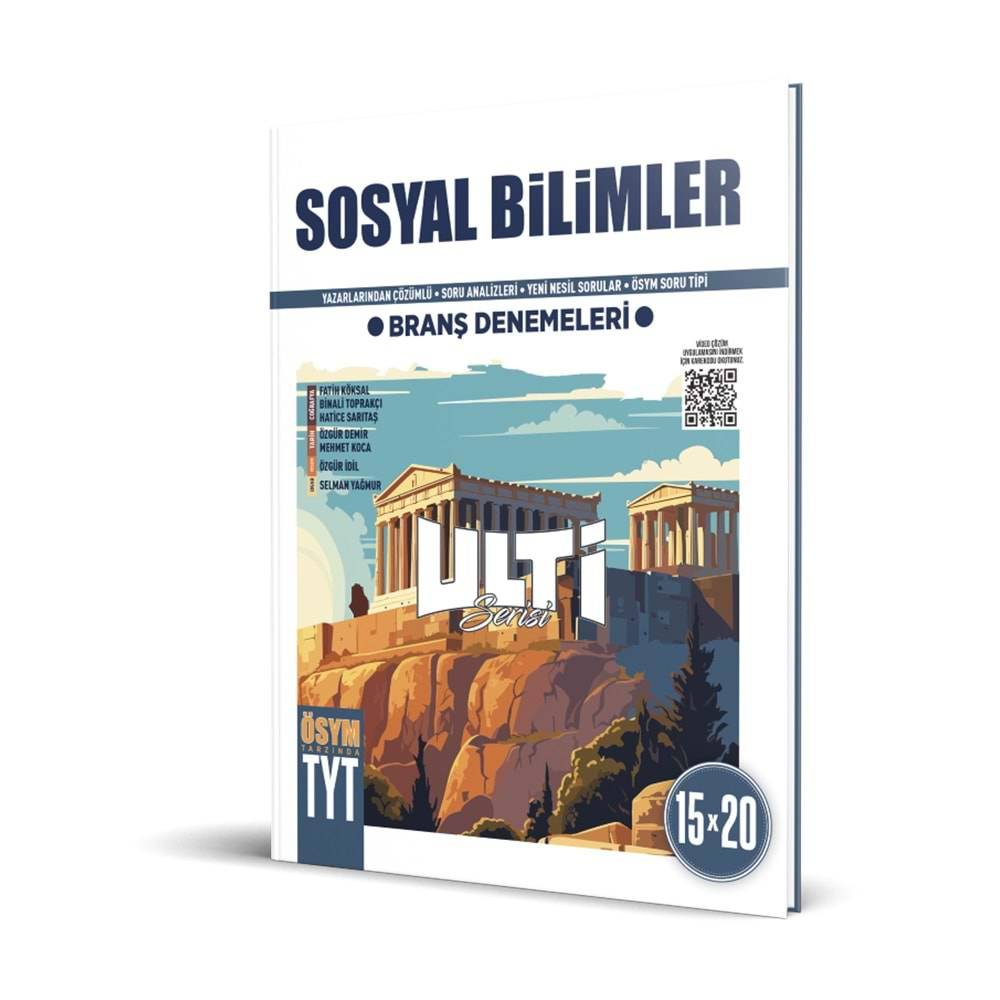 BES TYT SOSYAL BİLİMLER ULTİ SERİSİ 15*20 BRANŞ DENEMELERİ-2024