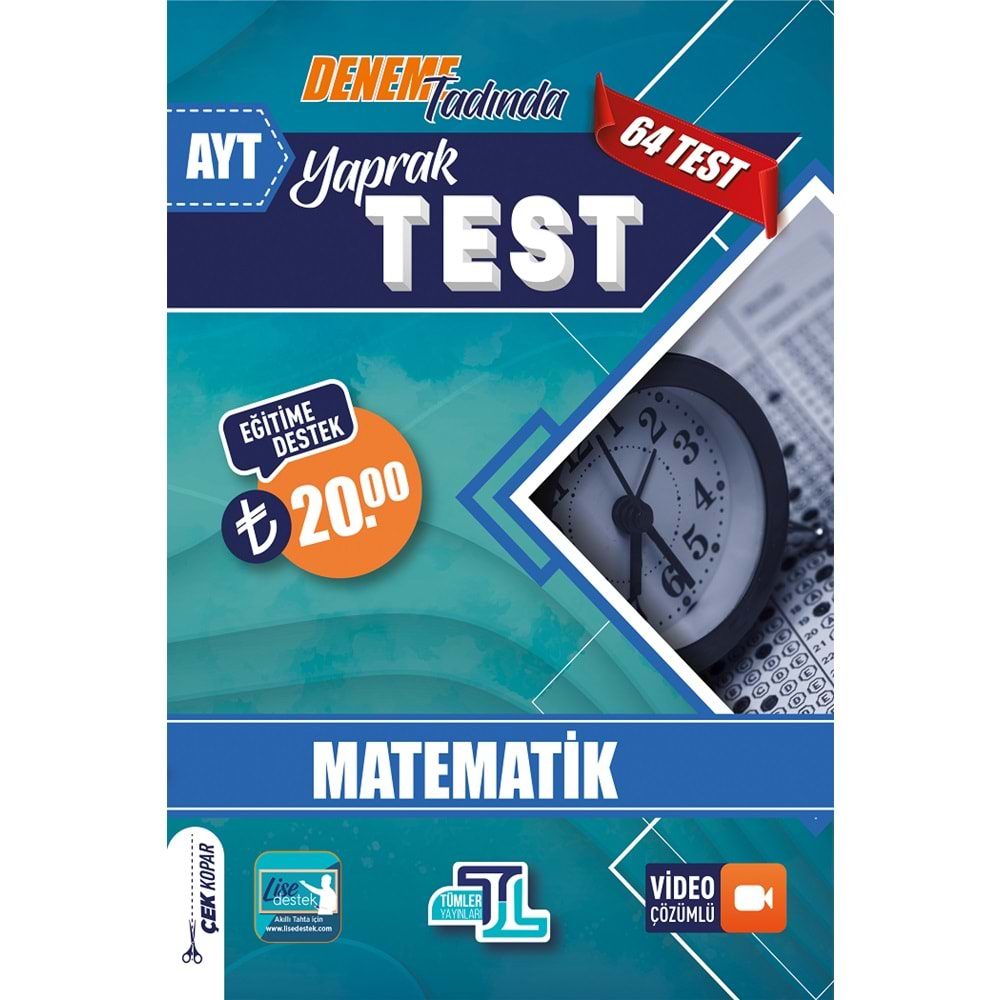 TÜMLER AYT YAPRAK TEST MATEMATİK-2023