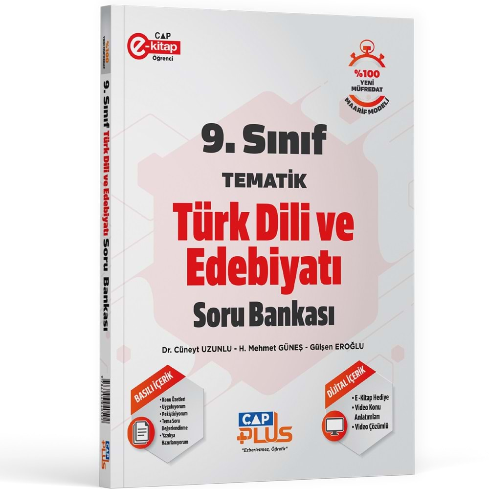 ÇAP 9.SINIF TÜRK DİLİ VE EDEBİYATI SORU BANKASI TEMATİK PLUS SORU BANKASI-2025