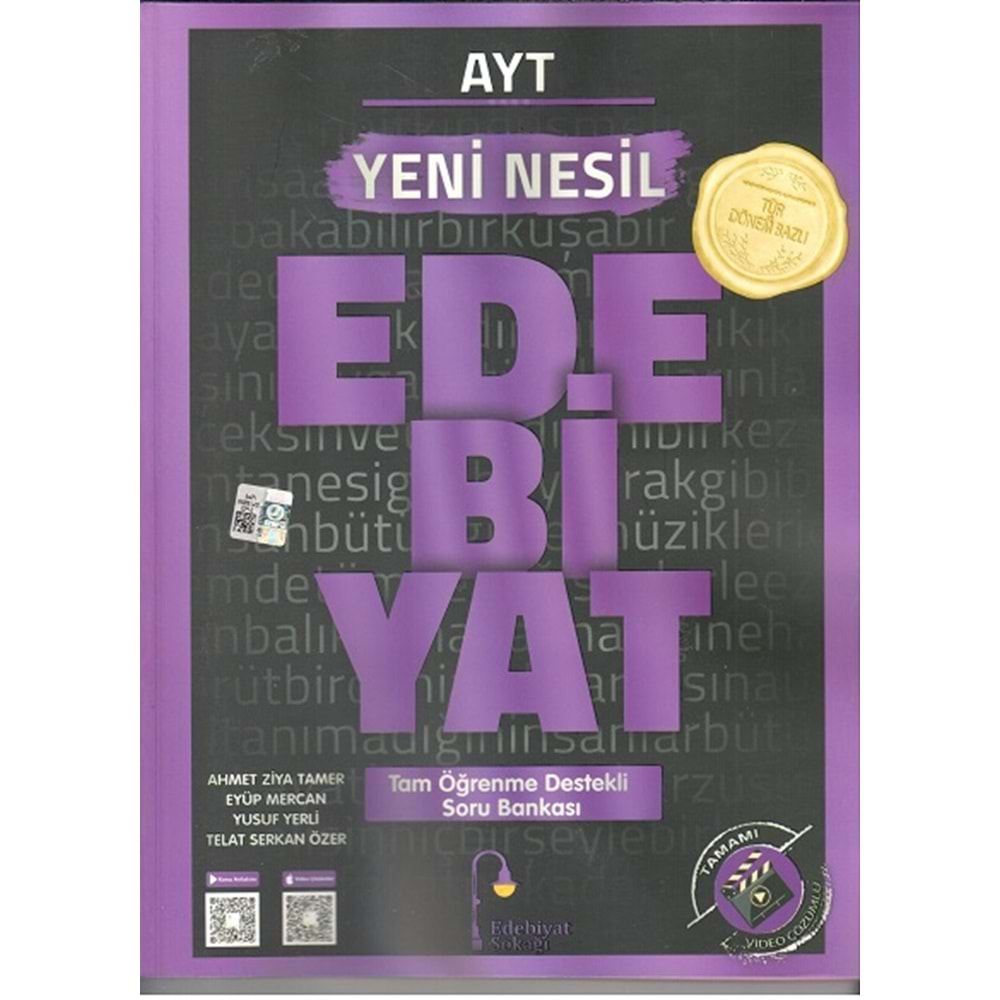 EDEBİYAT SOKAĞI AYT EDEBİYAT SORU BANKASI-2025