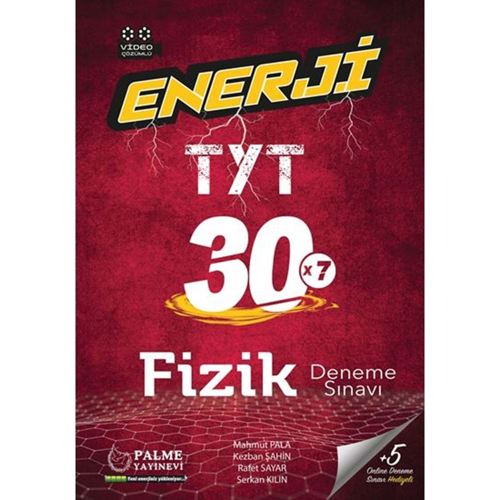 PALME TYT ENERJİ FİZİK 30 DENEME SINAVI