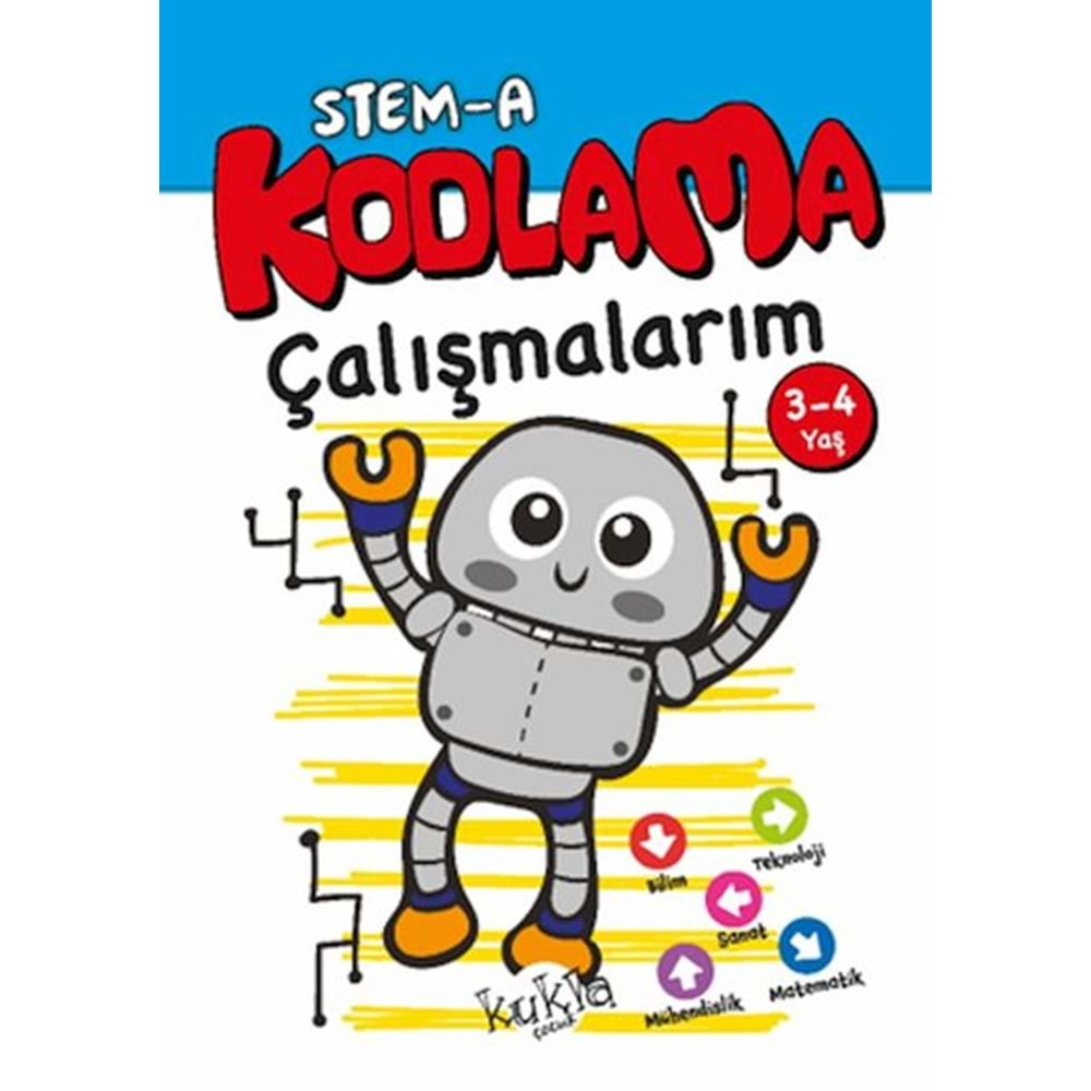 STEM-A KODLAMA ÇALIŞMALARIM 3-4 YAŞ-BUÇE DAYI-KUKLA YAYINLARI