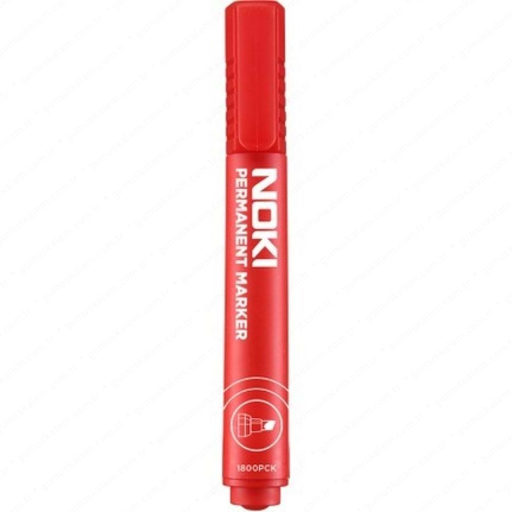 NOKİ PERMANENT MARKER YUVARLAK UÇ KIRMIZI-1800PBK