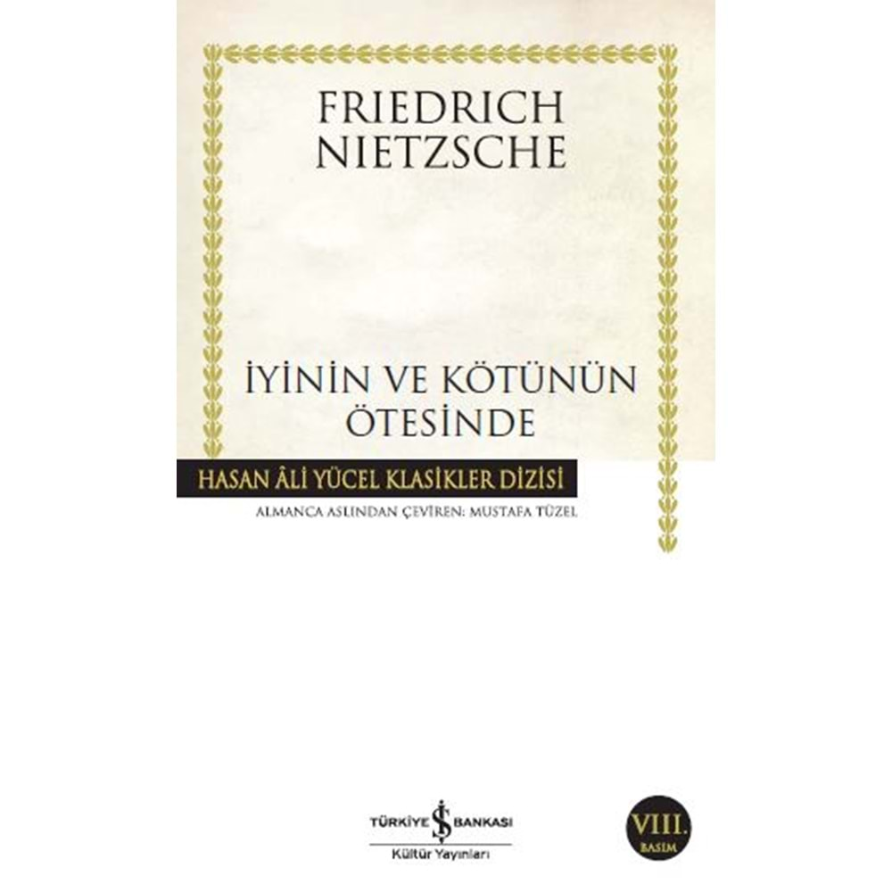 İYİNİN VE KÖTÜNÜN ÖTESİNDE-NIETZSCHE-İŞ BANKASI