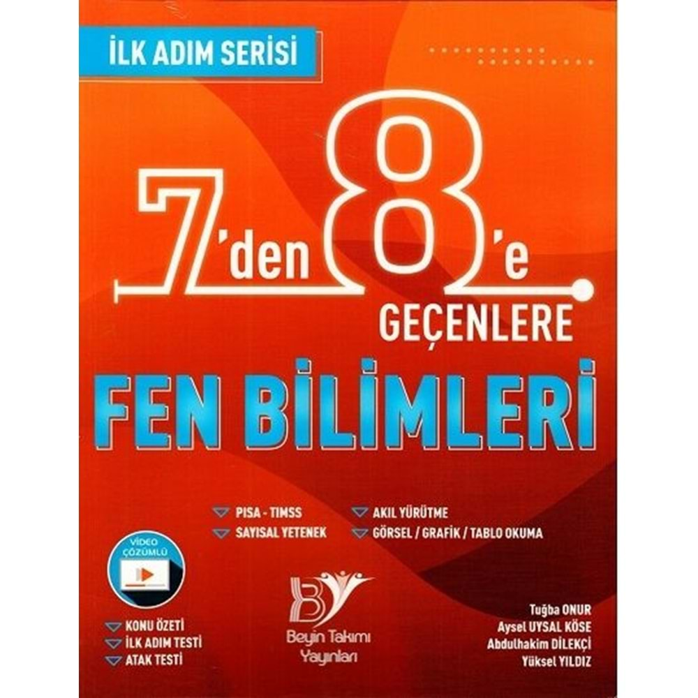 BEYİN TAKIMI İLK ADIM 7 DEN 8 E GEÇENLERE FEN BİLİMLERİ-2022