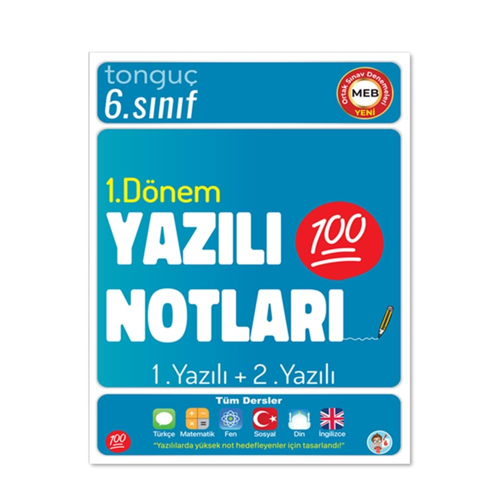 TONGUÇ 6.SINIF YAZILI NOTLARI 1.DÖNEM 1 VE 2.YAZILI