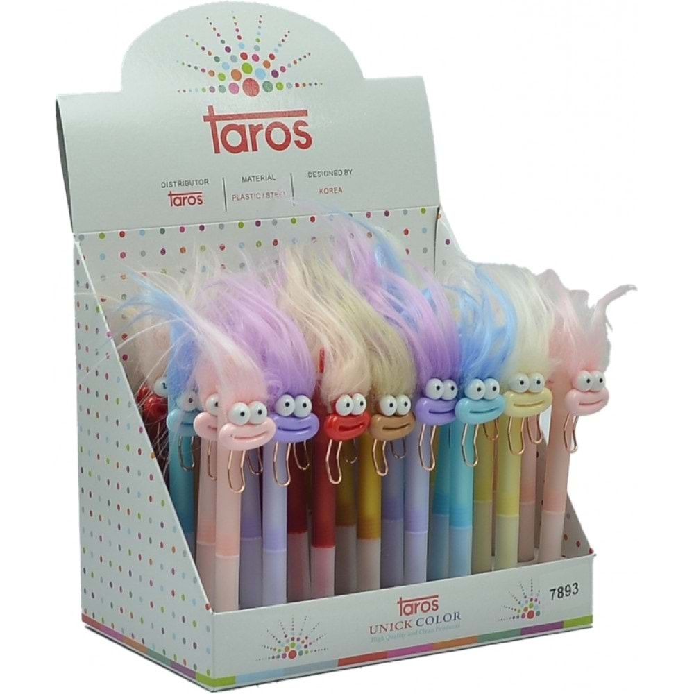 TAROS UNICK COLOR HAPPY MONSTER TÜKENMEZ KALEM-7893