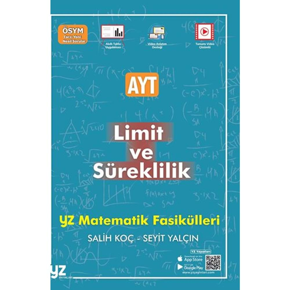 YZ AYT LİMİT VE SÜREKLİLİK FASİKÜLLERİ