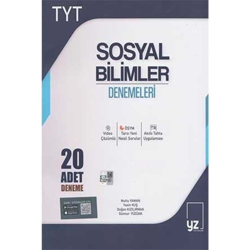 YZ TYT SOSYAL BİLİMLER 20 DENEMELERİ