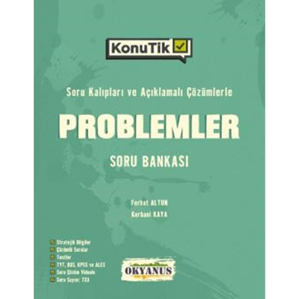 OKYANUS TYT KonuTik PROBLEMLER SORU BANKASI