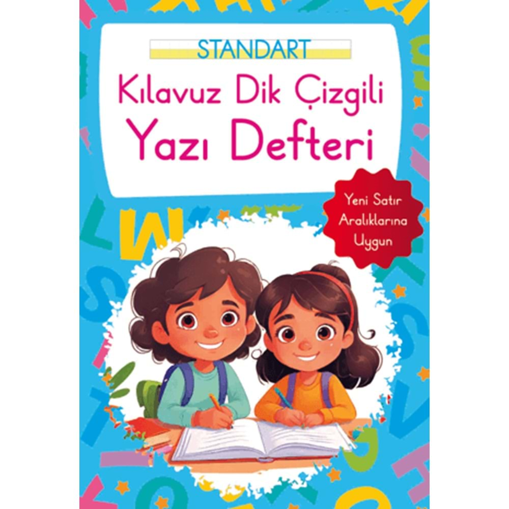 STANDART KILAVUZ DİK ÇİZGİLİ YAZI DEFTERİ KÜÇÜK BOY MAVİ-PARILTI YAYINLARI