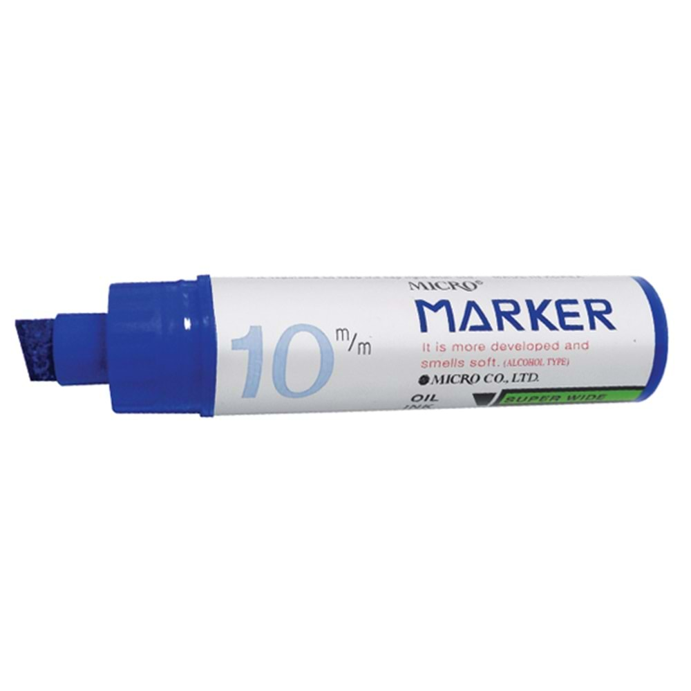 RUBENİS MİCRO MARKER PERMANENT 10 MM KESİK UÇLU MAVİ-MMP-1001/M