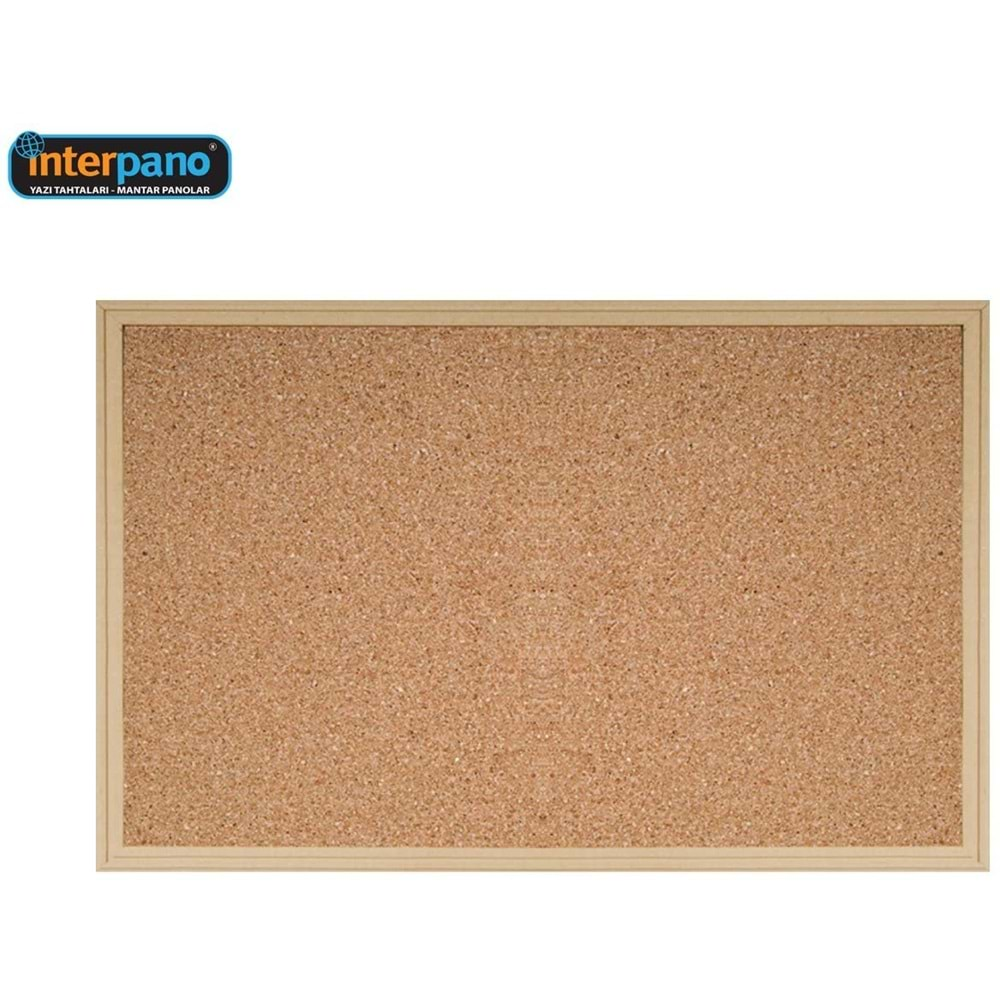 İNTERPANO 60*90 MANTAR PANO MDF ÇERÇEVE DUVARA MONTE ( INT-305-M)