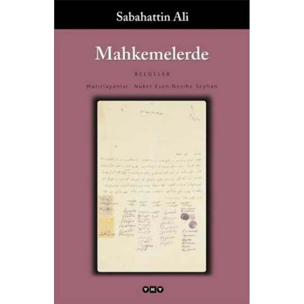 MAHKEMELERDE-SABAHATTİN ALİ-YAPI KREDİ YAYINLARI