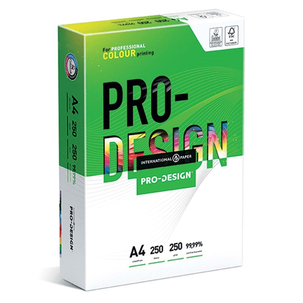 PRO-DESING GRAMAJLI 1.HAMUR A4 250 GR 250 LİK