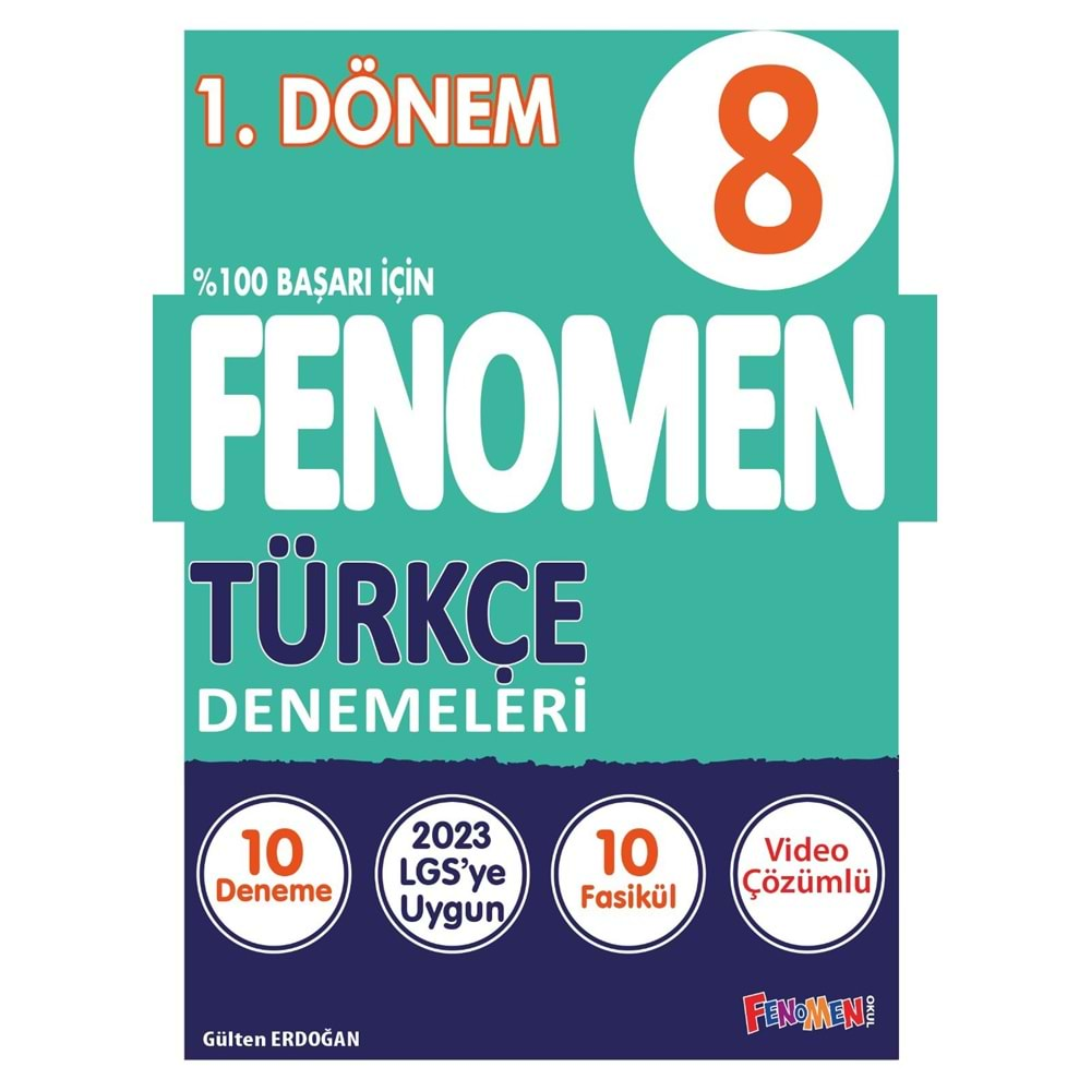 FENOMEN 8.SINIF TÜRKÇE 1.DÖNEM DENEMELERİ (10 DENEME)