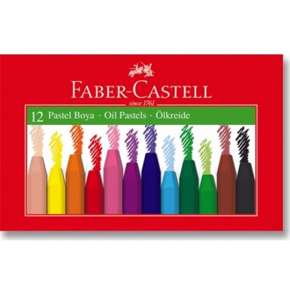 FABER CASTELL PASTEL BOYA KÖŞELİ 12 Lİ