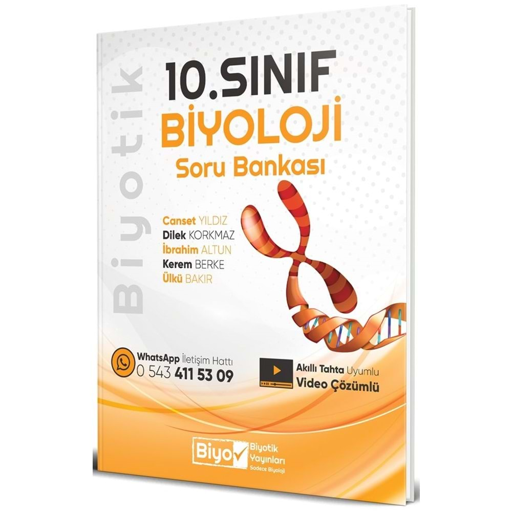 BİYOTİK 10.SINIF BİYOLOJİ SORU BANKASI-2025