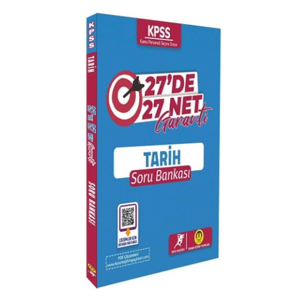 TASARI KPSS TARİH 27 DE 27 NET GARANTİ SORU BANKASI