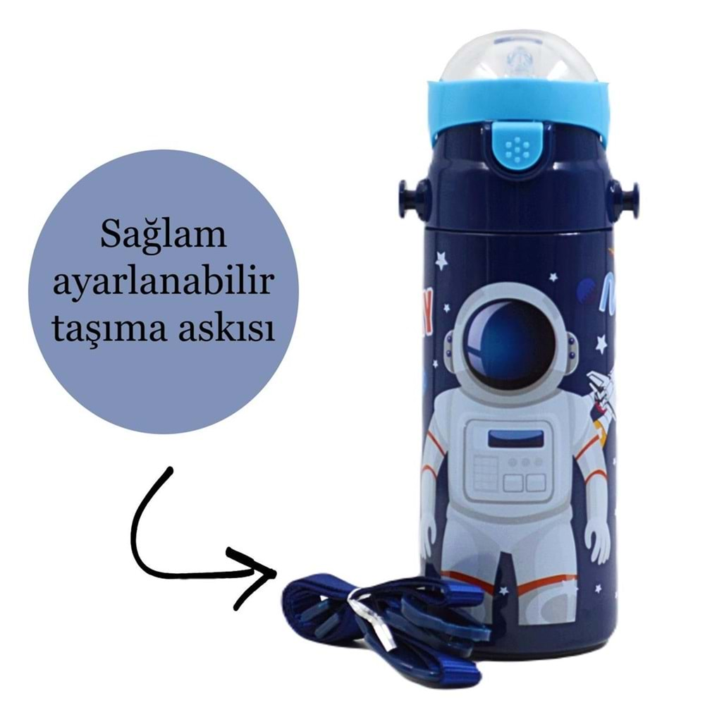 MİKRO MUGGLE 550 ML ÇELİK MATARA-MT-2635