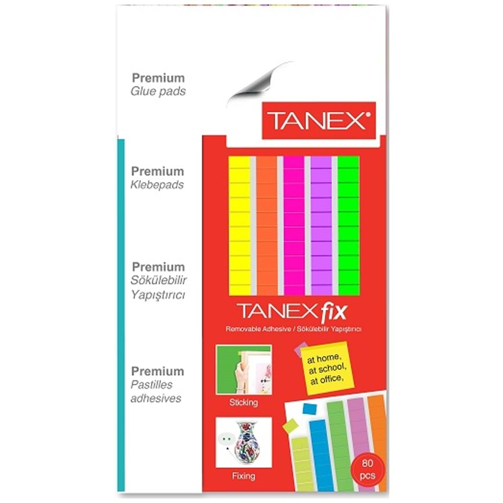 TANEX FİX YAPIŞTIRICI FLO MİX COLOR RENK 50 GR-TFIX005050