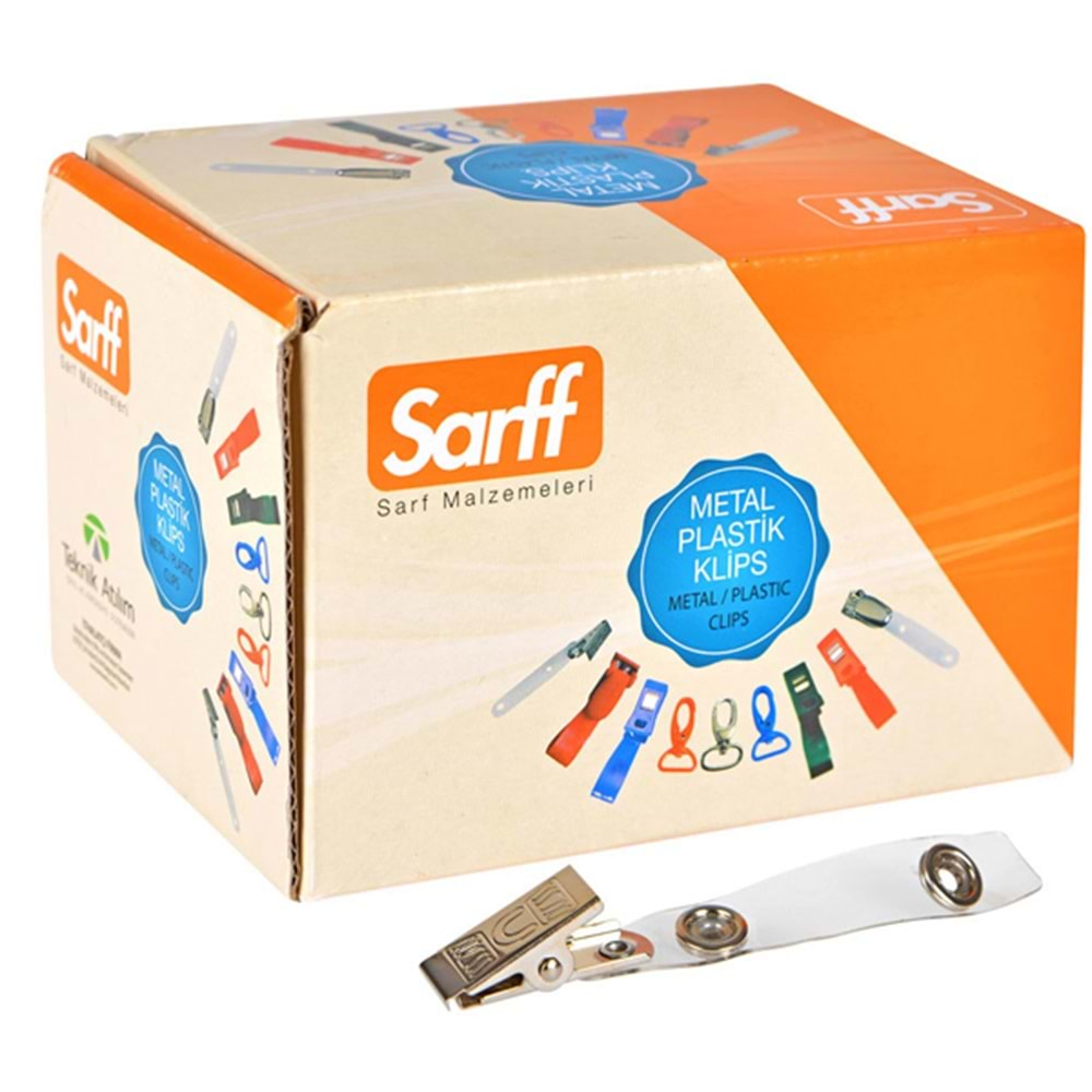 SARFF KART KLİPSİ METAL MAŞALI ŞEFFAF-15311001