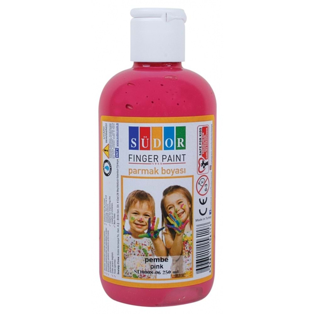 SÜDOR PARMAK BOYASI 250 ML PEMBE-SD8008-06