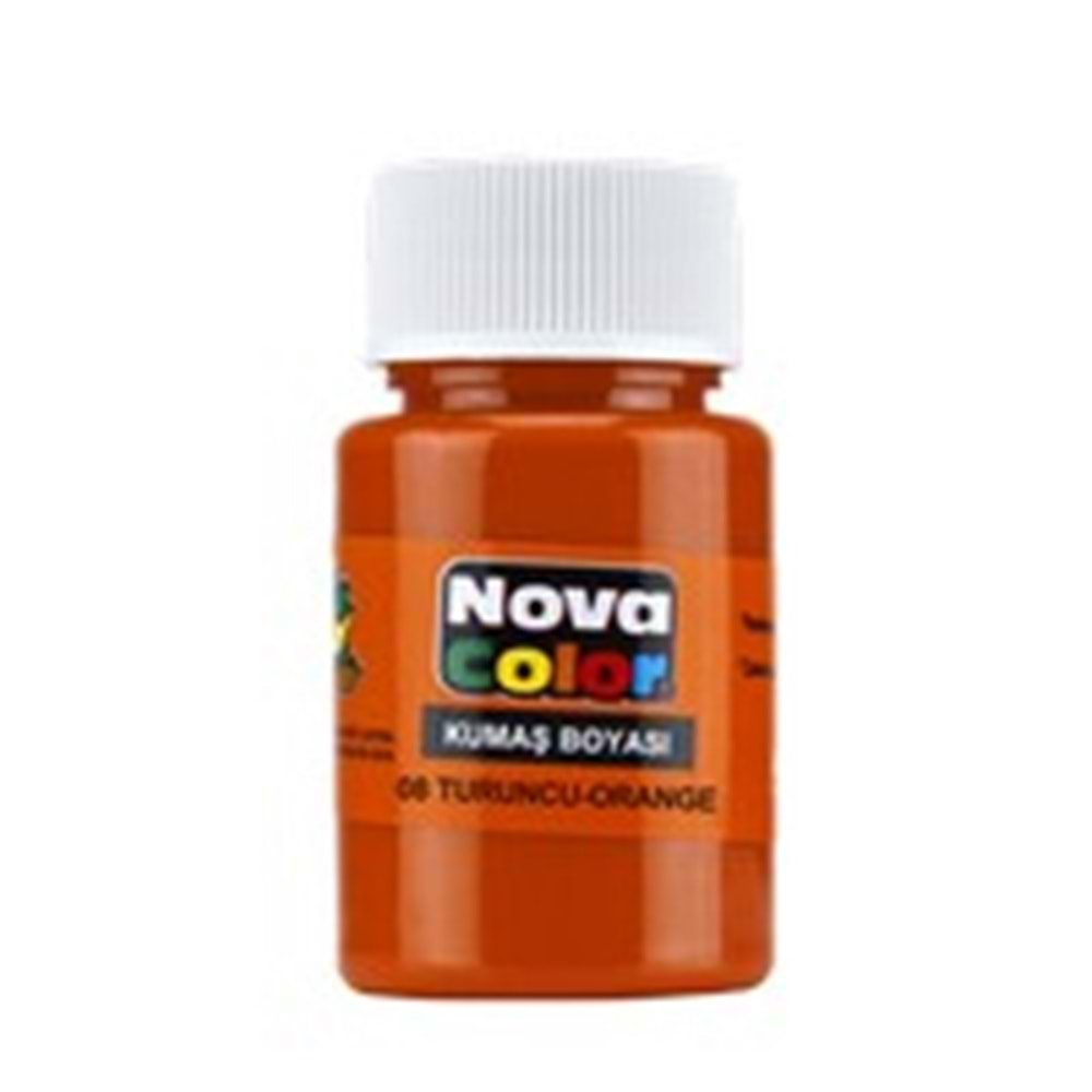 NOVA COLOR KUMAŞ BOYASI ŞİŞE 30 CC TURUNCU-NC-166