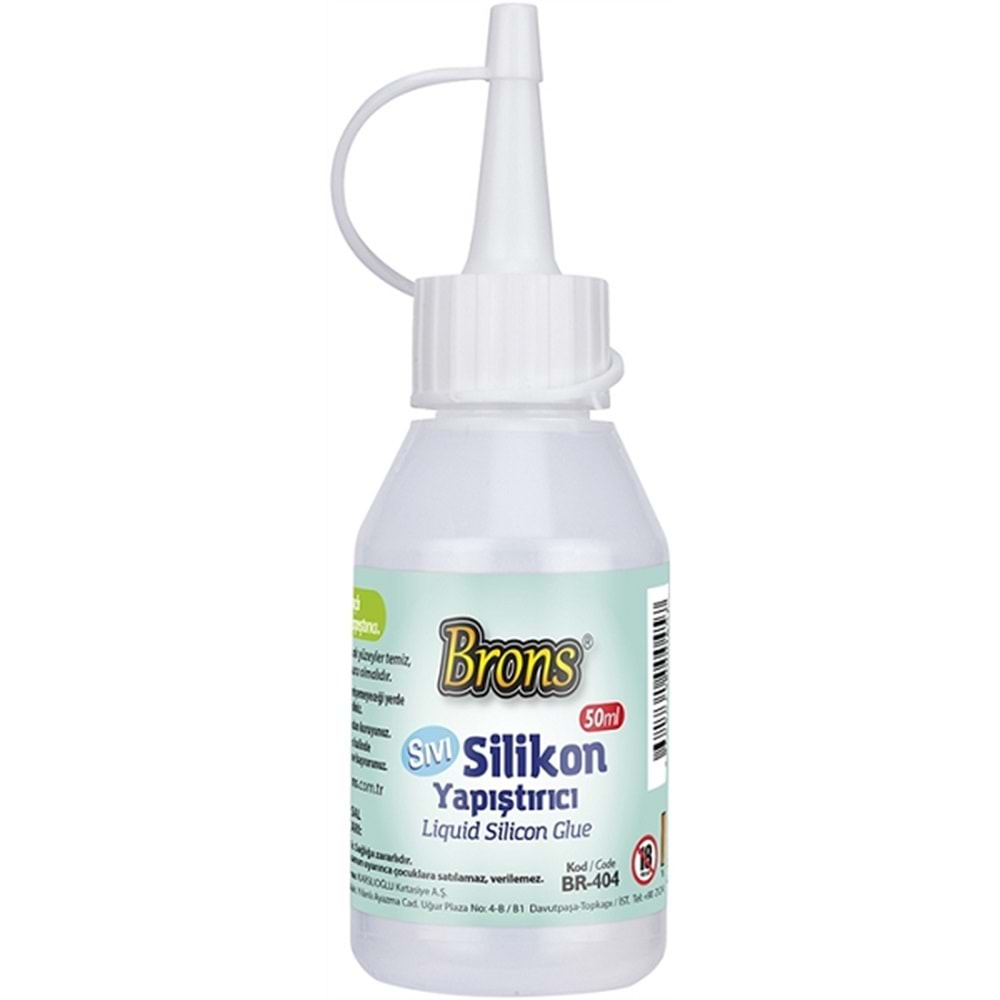 BRONS SİLİKON SIVI YAPIŞTIRICI 50 ML-BR-404