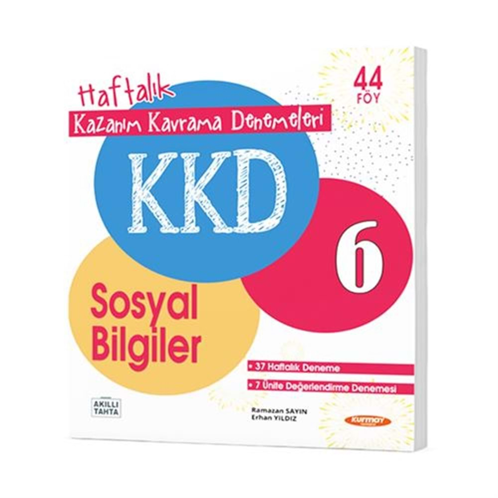 KURMAY 6.SINIF SOSYAL BİLGİLER HAFTALIK KAZANIM KAVRAMA DENEMELERİ 44 FÖY