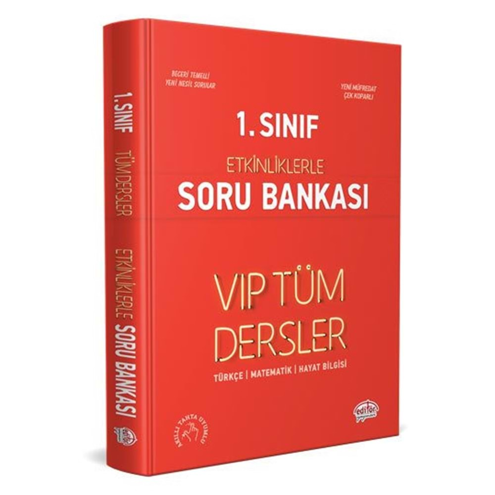 EDİTÖR 1. SINIF TÜM DERSLER SORU BANKASI