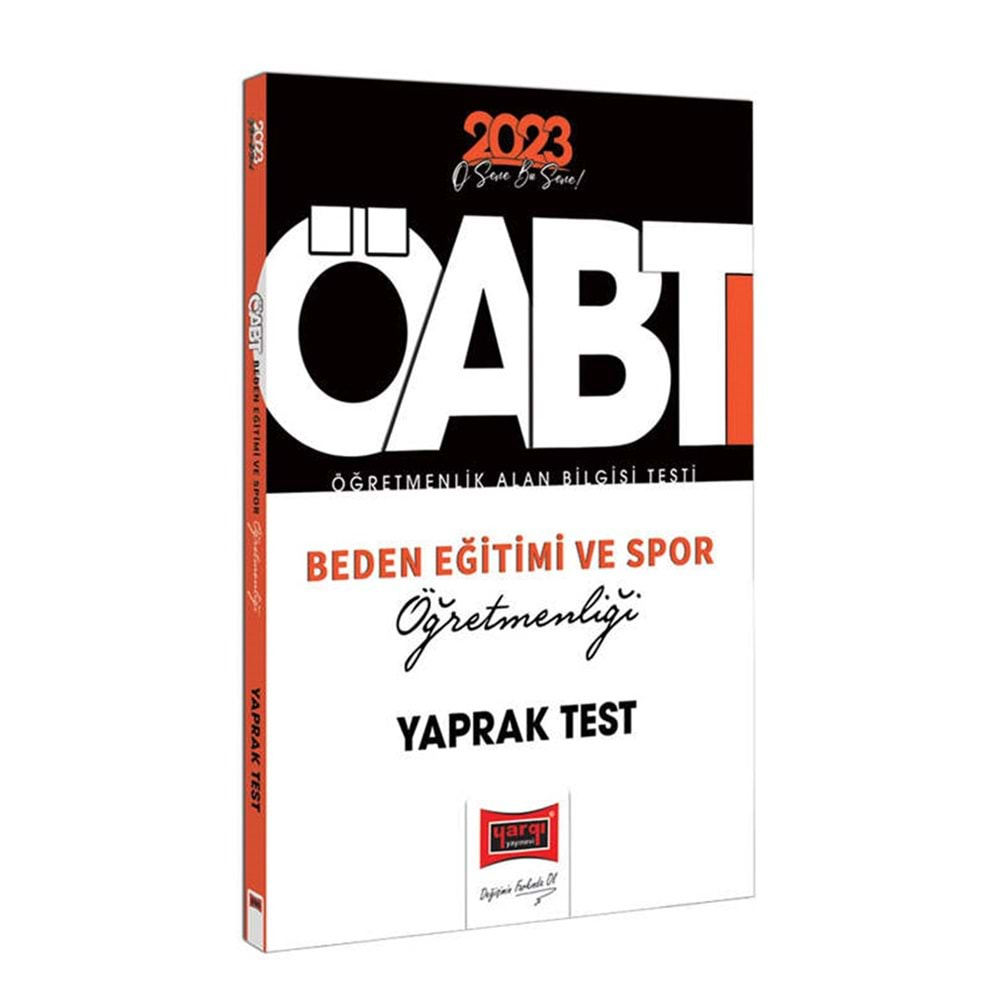 YARGI KPSS 2023 ÖABT BEDEN EĞİTİMİ VE SPOR ÖĞRETMENLİĞİ YAPRAK TEST