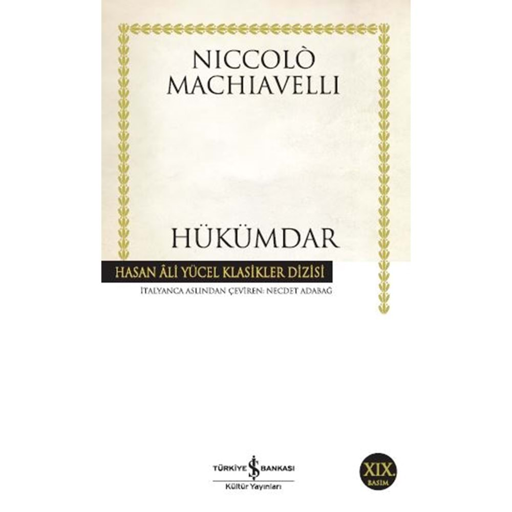 HÜKÜMDAR - NICCOLO MACHIAVELLI - İŞ BANKASI