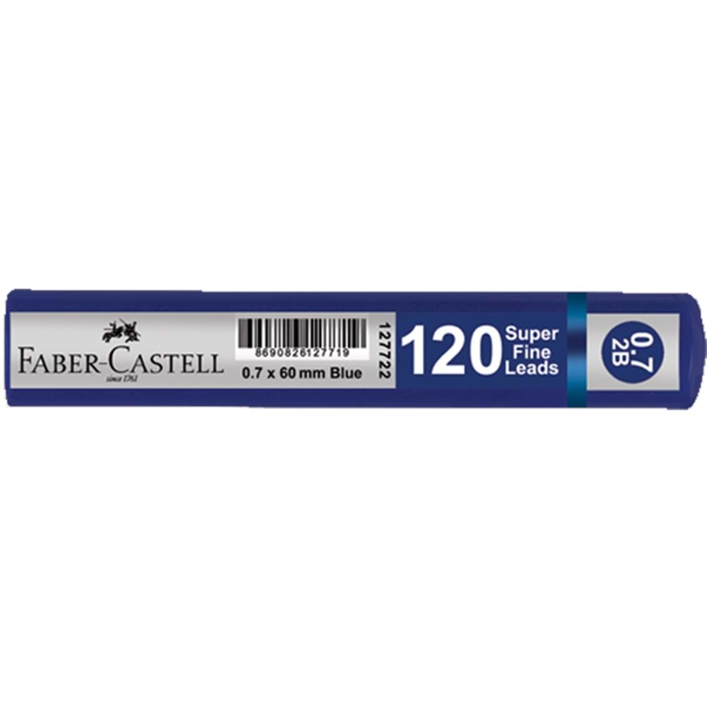 FABER CASTELL MİN 60MM 0.7 120 Lİ MAVİ