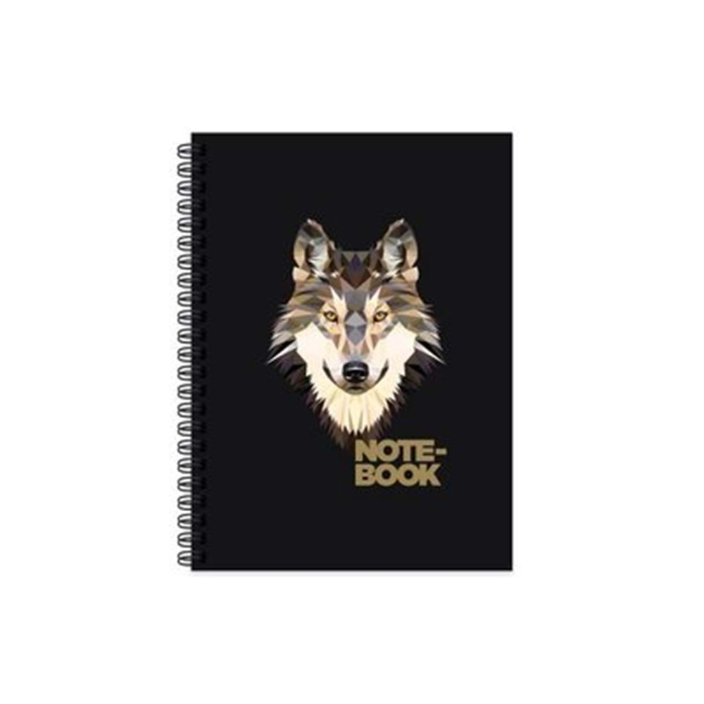 KESKİN COLOR 17*24 100 YAPRAK KARELİ SPİRALLİ SERT KAPAK JUNGLE DEFTER-KURT-411031-99