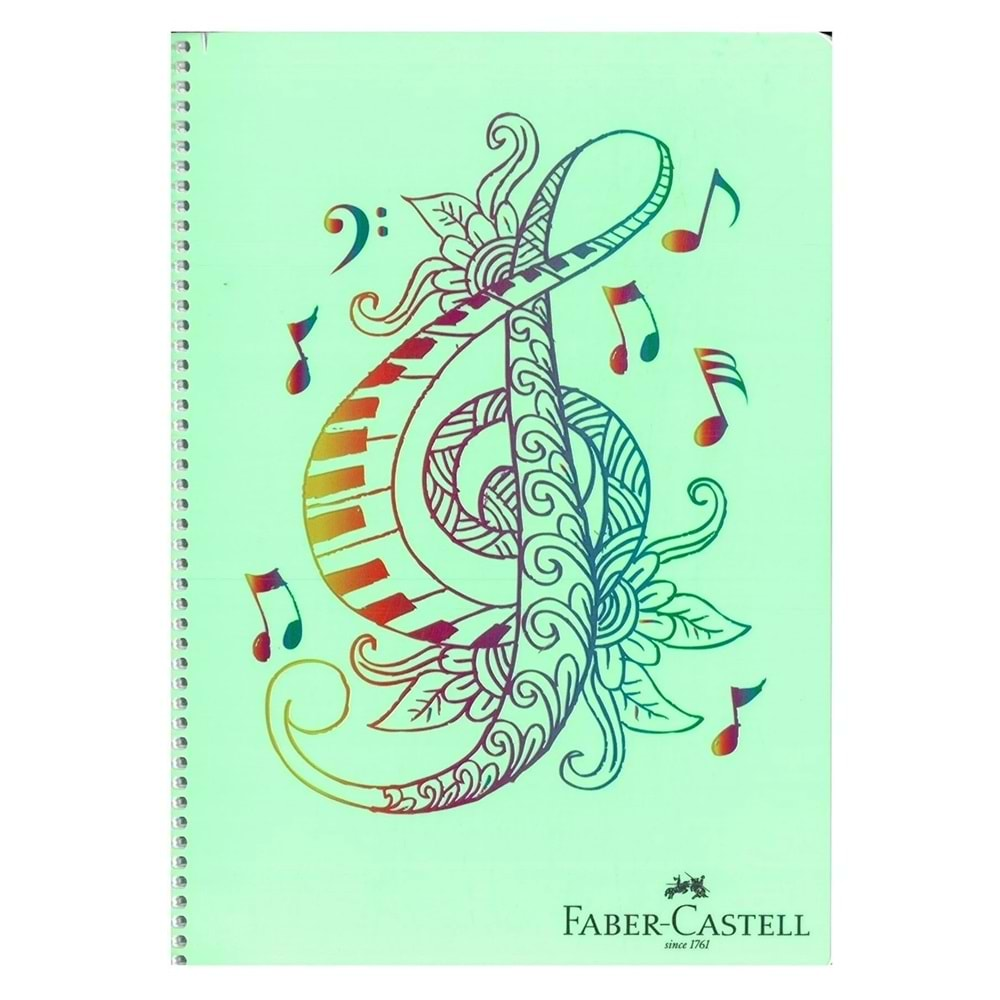 FABER CASTELL FACES PP KAPAK SPİRALLİ A4 100 KARELİ DEFTER