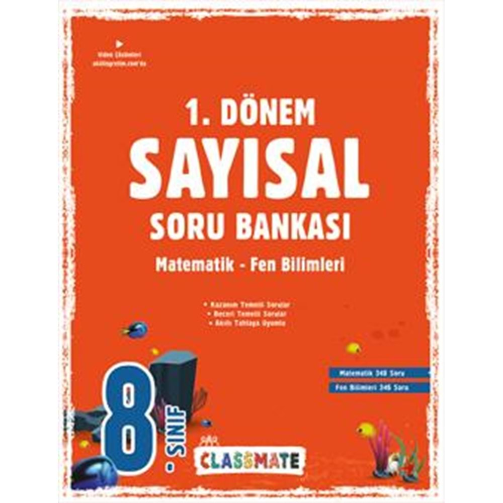 OKYANUS 8.SINIF CLASSMATE 1.DÖNEM SAYISAL SORU BANKASI