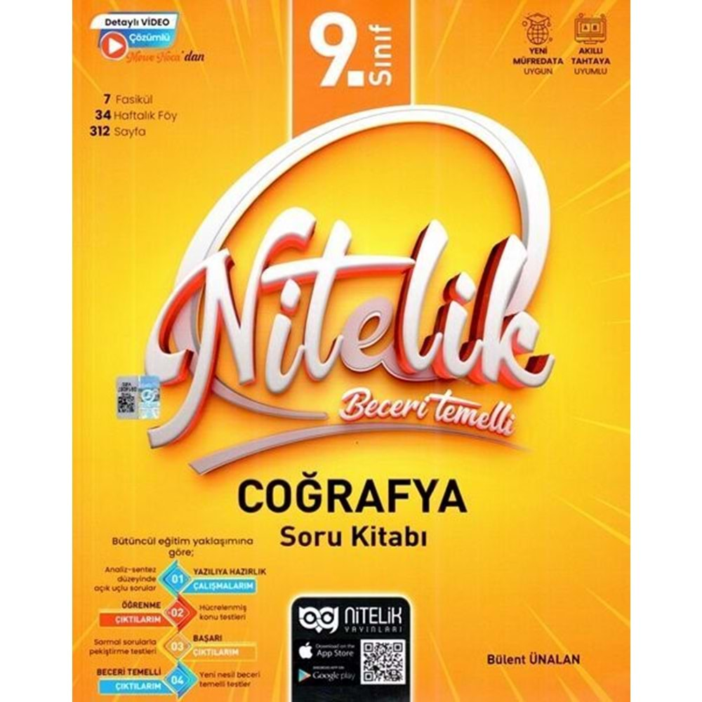 NİTELİK 9.SINIF COĞRAFYA NİTELİK BECERİ TEMELLİ SORU KİTABI