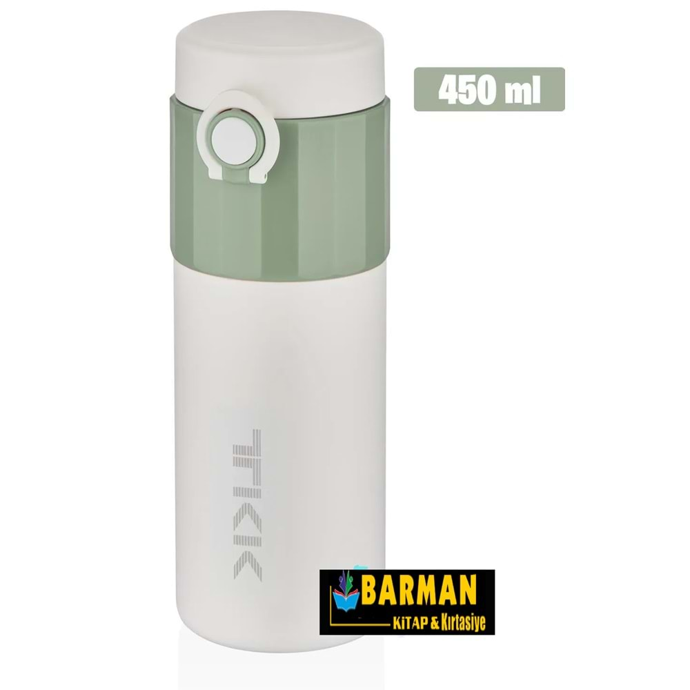 VAGON LİFE TKK-SPORT 450 ML PASLANMAZ ÇELİK TERMOS (GREEN)-T-2007